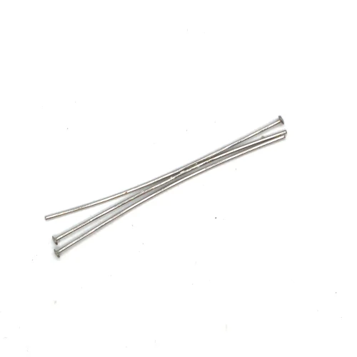50 Economical Flat Head Pins Stainless Steel - 21 gauge or 24 gauge - – Creating Unkamen
